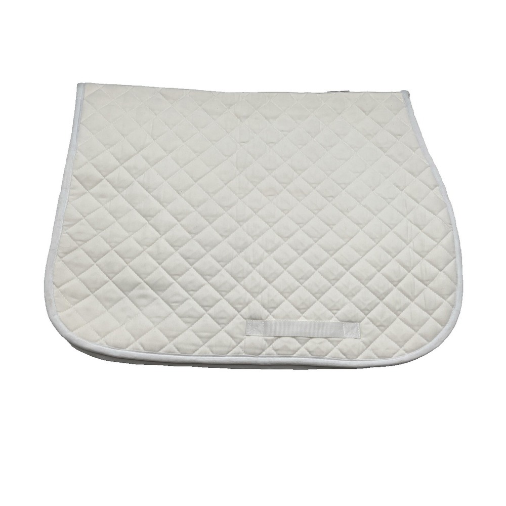 Stubben Custom Quilted Saddle Pad All-Purpose Ivory Baby Pad DuraTech Excellent - Picture 3 of 7